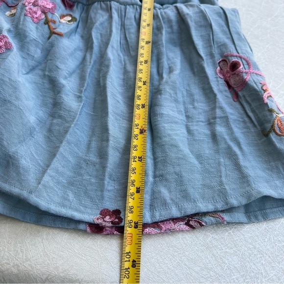 Hope Springs Floral Embroidered Dress Women Size L - Picture 5 of 8